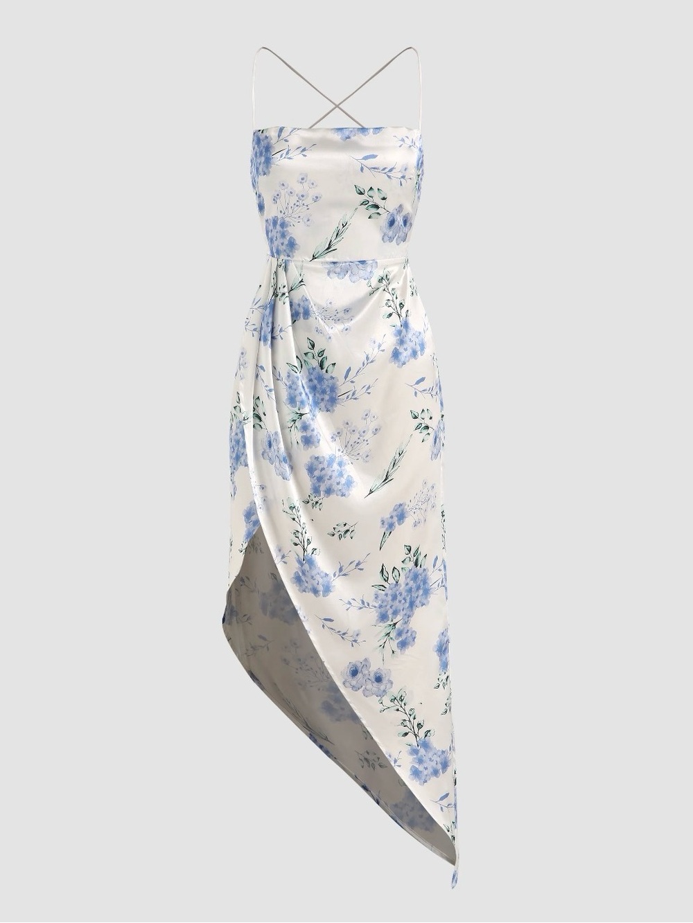 floral backless maxi dress